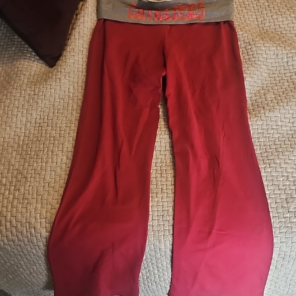 Red and Gray Lounge Pants CLEVELAND CAVALIER SWEAT PANTS NEVER WORN